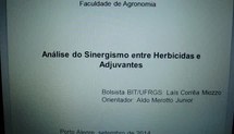 Análise do sinergismo entre herbicidas e adjuvantes