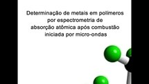 Determinação de metais em polimeros por espectrometria de absorcao atomica apos combustao iniciada por micro-ondas