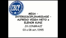 IX Congresso Brasileiro de Ciências do Esporte (Vitória, 1995) - Mesa Interdisciplinaridade na Ciência 