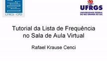 Tutorial da Lista de Frequência no Sala de Aula Virtual