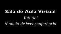 Tutorial SAV-Webconferência