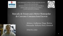 Bancada de Ensaio para Motor Homopolar de Corrente Contínua Sem Escovas