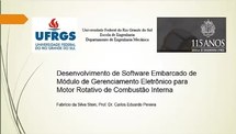 Desenvolvimento de Software Embarcado de Módulo de Gerenciamento Eletrônico para Motor Rotativo de Combustão Interna