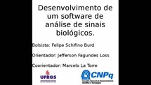 Desenvolvimento de um software de análise de sinais biológicos