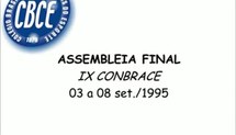 IX Congresso Brasileiro de Ciências do Esporte (Vitória, 1995) - Assembleia Final 